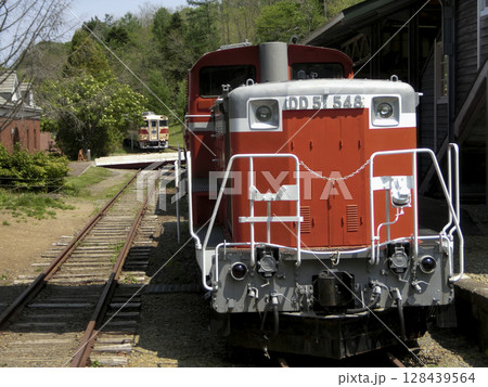 北海道三笠市三笠鉄道村クロフォード公園　DD51機関車後ろにキハ82系　静態保存 128439564