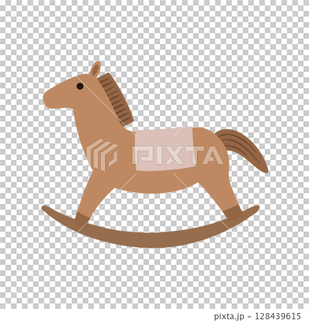兒童玩具搖馬插圖 兒童玩具搖馬插圖 128439615