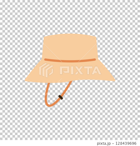 紫外線対策 アウトドア 帽子 イラスト素材 紫外線対策 アウトドア 帽子 イラスト素材 128439696