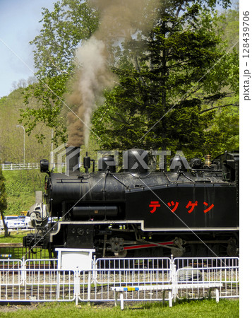 北海道三笠市三笠鉄道村　S304　SL　鉄道施設 128439706