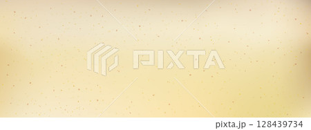 Old grainy paper background with speckle effect and fiber flecks. Natural beige texture for scrapbook, photo overlay, or eco packaging. Seamless vector surface. 128439734
