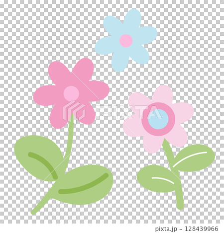 flowers, blossom, cartoon 128439966