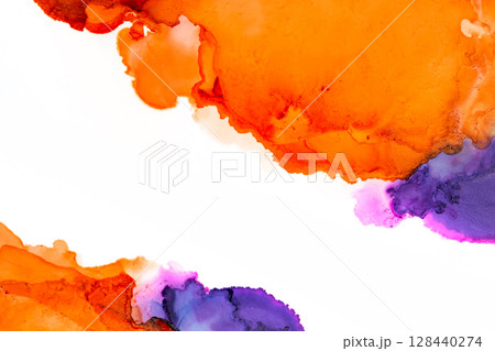 アルコールインク 大人綺麗な背景画像 128440274