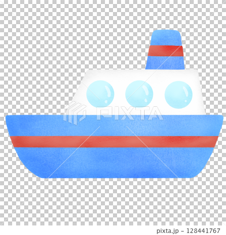 シンプルな船のイラスト シンプルな船のイラスト 128441767