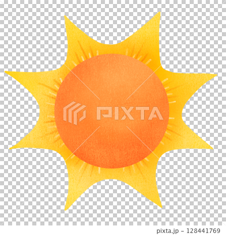 Summer sun illustration 128441769