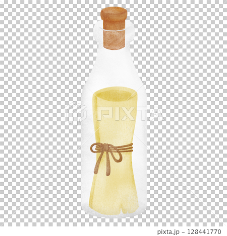 ボトルメッセージのイラスト ボトルメッセージのイラスト 128441770