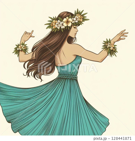 風に踊るバレリーナ 128441871