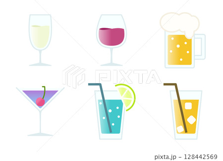 ドリンク系イラスト01 128442569