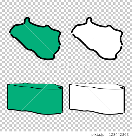 Handwritten_Azerbaijan_Fuzi_Vector_Set_01 128442868