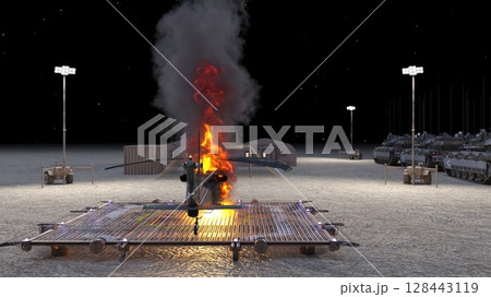 軍事キャンプ 128443119