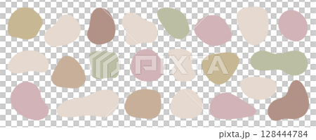 柔軟流體框架設計套裝，不含範例文字 [柔和色彩] 128444784