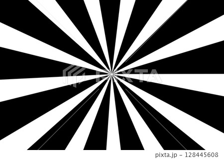 シンプルな黒色の集中線のイラスト シンプルな黒色の集中線のイラスト 128445608