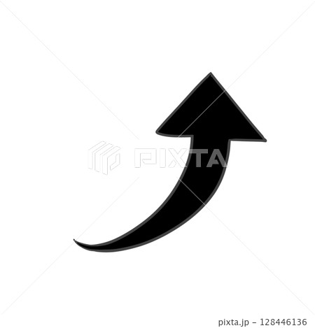 急上昇 上昇 矢印 黒色 シンプル 急上昇 上昇 矢印 黒色 シンプル 128446136