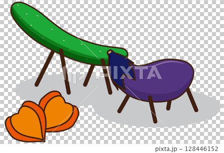 盂蘭盆節馬的插圖 盂蘭盆節馬的插圖 128446152
