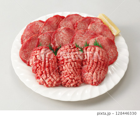牛タン焼肉用盛り合わせ 牛タン焼肉用盛り合わせ 128446330