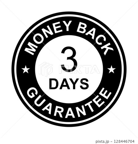 3 days money back guarantee icon vector for graphic design, logo, website, social media, mobile app, UI illustration 3 days money back guarantee icon vector for graphic design, logo, website, social media, mobile app, UI illustration 128446704