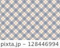 ブルーとベージュのチェック柄 / シームレスパターン / スウォッチあり 128446994