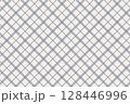 ブルーのチェック柄 / シームレスパターン / スウォッチあり 128446996