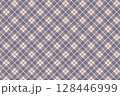 ブルーのチェック柄 / シームレスパターン / スウォッチあり 128446999