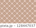 ベージュのチェック柄 / シームレスパターン / スウォッチあり 128447037