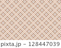 ベージュのチェック柄 / シームレスパターン / スウォッチあり 128447039