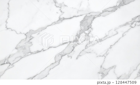 A frosty white marble surface with a delicate, natural winter pattern 128447509