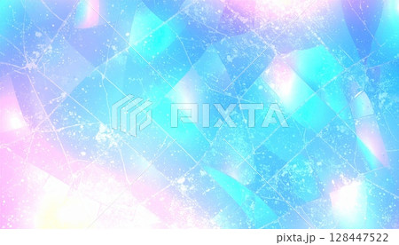 Abstract watercolor pattern with colorful splashes and geometric elements for artistic design 128447522