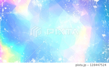 Abstract watercolor pattern with colorful splashes and geometric elements for artistic design Abstract watercolor pattern with colorful splashes and geometric elements for artistic design 128447524