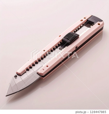 cutter knife, utility knife, sharp blade,  128447865