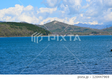 山中湖の景色 128447969