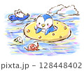 ペンギンさんの夏休み〜海〜 128448402