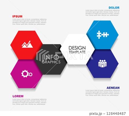 Infographic design template with place for your data. Vector illustration. 128448487