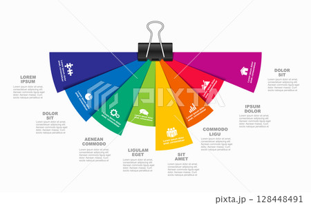 Infographic design template with place for your data. Vector illustration. 128448491