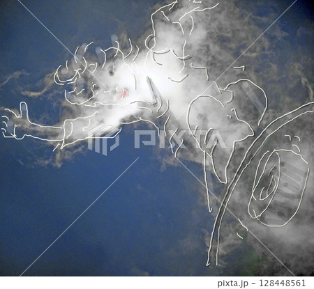 雲アート スケートボード楽しいよ 雲アート スケートボード楽しいよ 128448561