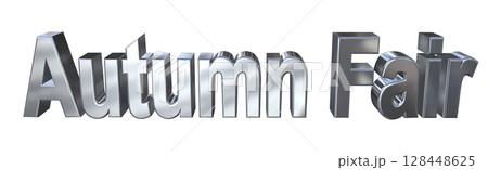 3DCG文字「Autumn Fair（オータムフェア）」 128448625