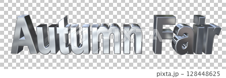 3DCG文字「Autumn Fair（オータムフェア）」 128448625