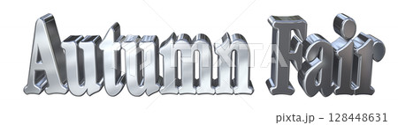 3DCG文字「Autumn Fair（オータムフェア）」 128448631