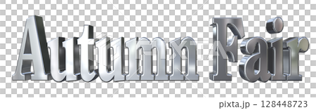 3DCG文字「Autumn Fair（オータムフェア）」 128448723