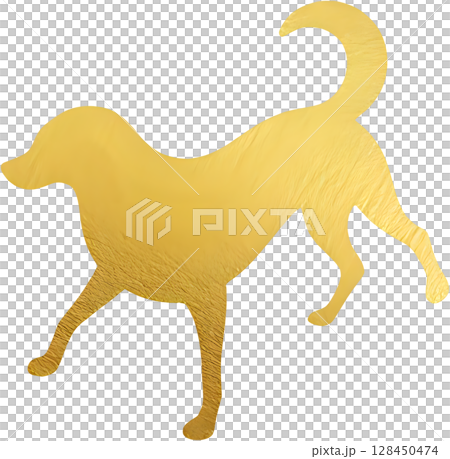 寂しげな犬 128450474