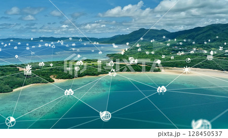 海洋空撮と環境テクノロジー 128450537