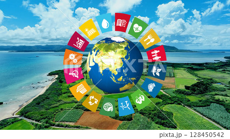 地球環境イメージ　SDGs　サステナブル 128450542