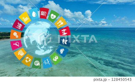地球環境イメージ　SDGs　サステナブル 128450543
