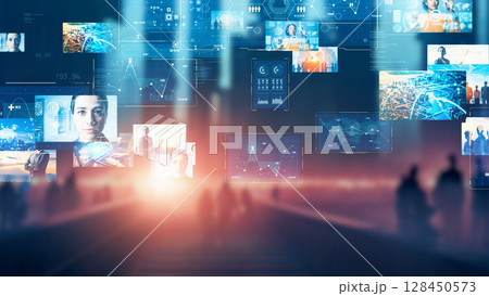 都市と映像コンテンツ 128450573