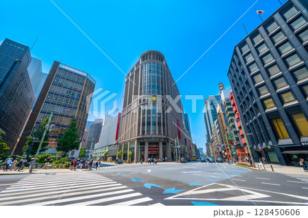 東京 日本橋周辺の風景 東京 日本橋周辺の風景 128450606