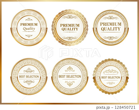 プレミアム品質 ゴールドエンブレム＆バッジセット 128450721