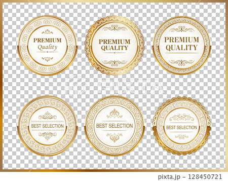 プレミアム品質 ゴールドエンブレム＆バッジセット 128450721