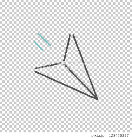 Paper plane icon [line only] 128450837
