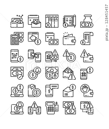 money investment management line icon money investment management line icon 128451457