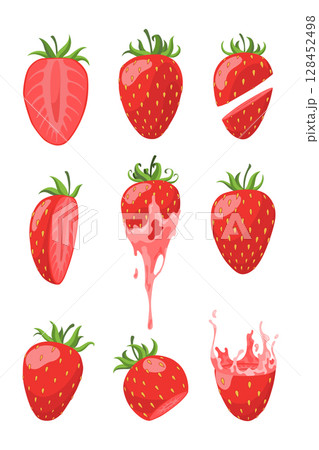 Fresh and Delicious Collection of Strawberries for Your Culinary Creations Fresh and Delicious Collection of Strawberries for Your Culinary Creations 128452498