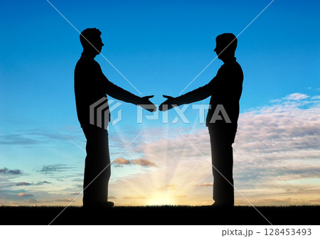 Greeting concept, business partners Greeting concept, business partners 128453493